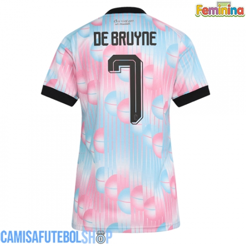 Camisa de time de futebol Bélgica Kevin De Bruyne #7 Replicas 2º Equipamento Feminina Mundo 2026 Manga Curta